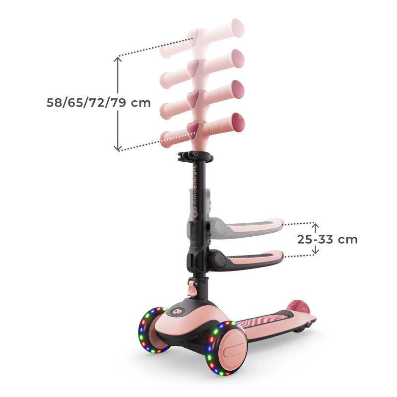 Самокат Kinderkraft Halley 2 Rose Pink KRHALL02PNK0000