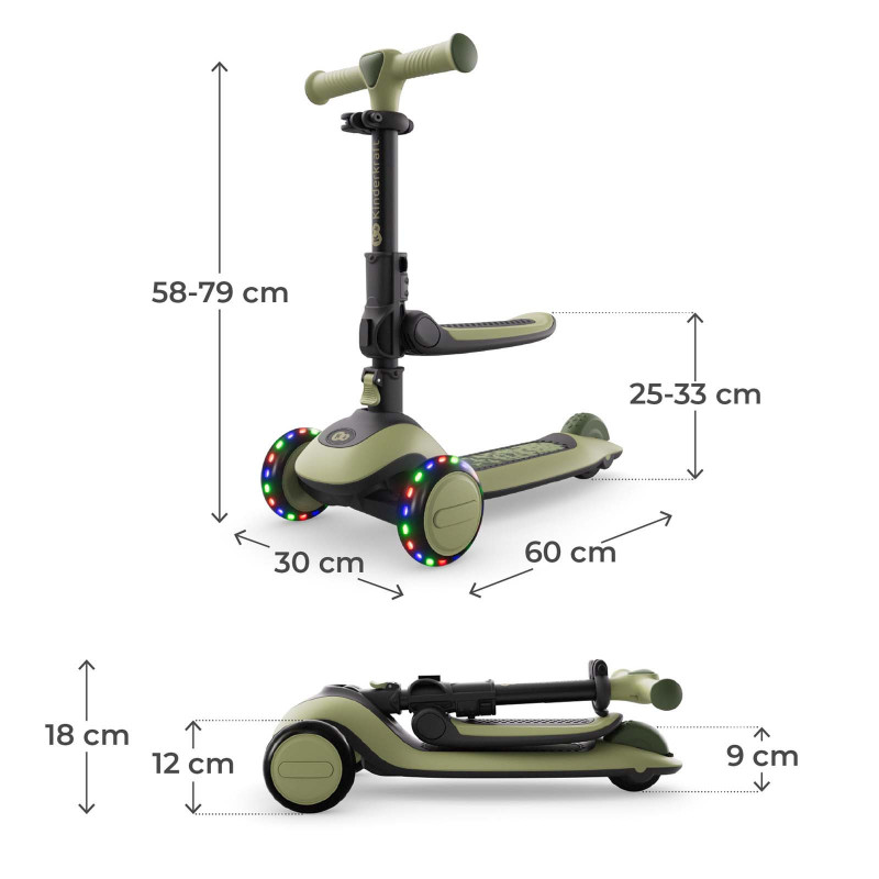 Самокат Kinderkraft Halley 2 Grassland Green KRHALL02GRE0000