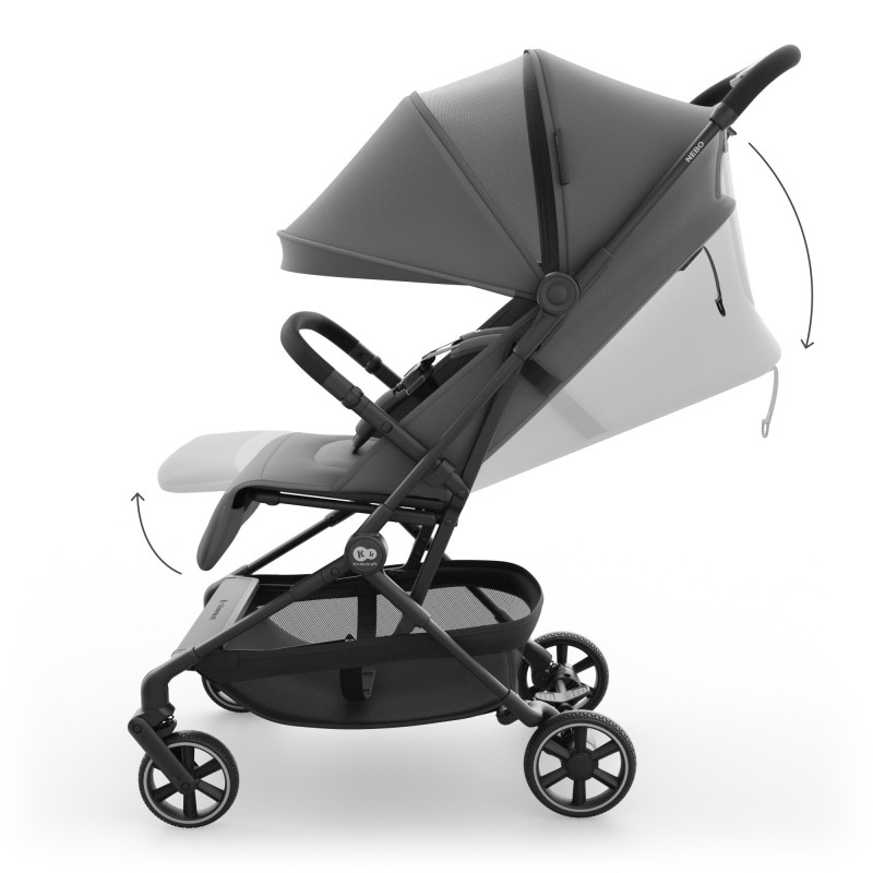 Прогулянкова коляска Kinderkraft Nebo Platinum Grey Beige KSNEBO00GRY0000