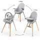 Стільчик для годування 2 в 1 Kinderkraft Fini Up Grey KHFINIUPGRY0000