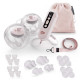 Подвійний електричний молоковідсмоктувач Kinderkraft GentleFlow Pink KEGEFL00PNK0000