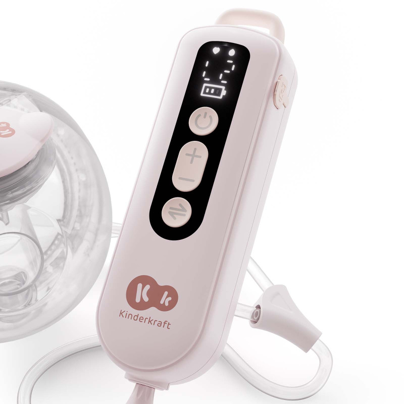 Подвійний електричний молоковідсмоктувач Kinderkraft GentleFlow Pink KEGEFL00PNK0000