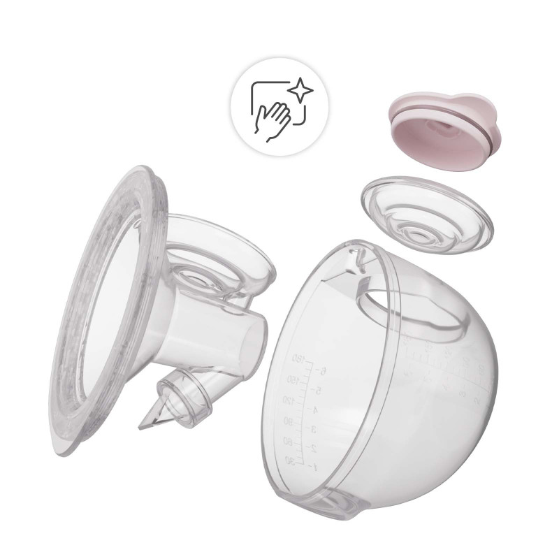 Подвійний електричний молоковідсмоктувач Kinderkraft GentleFlow Pink KEGEFL00PNK0000