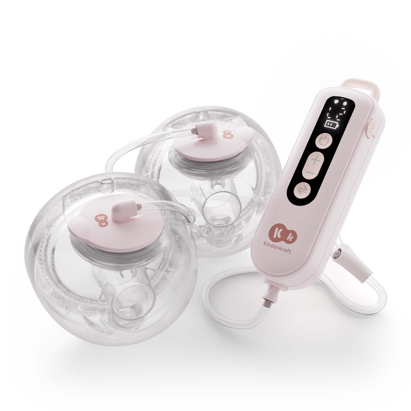 Подвійний електричний молоковідсмоктувач Kinderkraft GentleFlow Pink KEGEFL00PNK0000