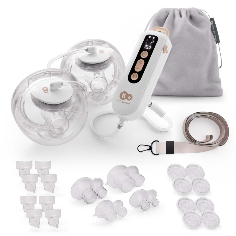 Подвійний електричний молоковідсмоктувач Kinderkraft GentleFlow Gold KEGEFL00GLD0000