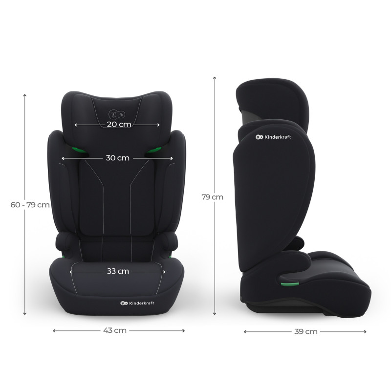 Автокрісло Kinderkraft i-Spark 2 Plus i-Size Black KCISPA02BLKPL00