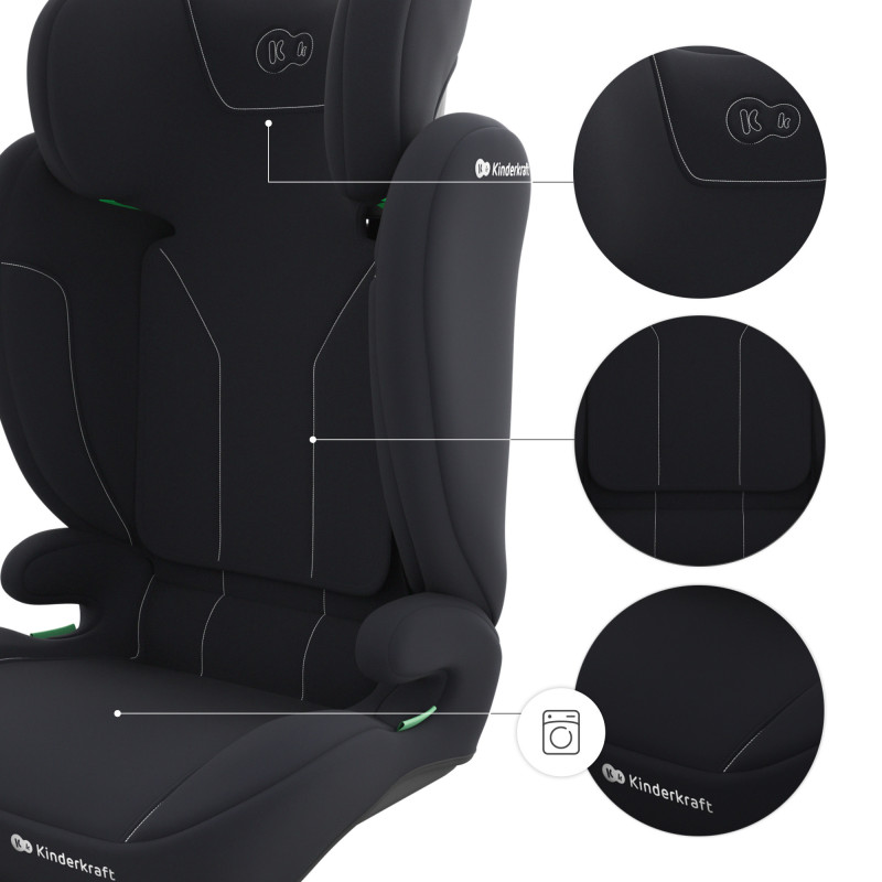 Автокрісло Kinderkraft i-Spark 2 Plus i-Size Black KCISPA02BLKPL00