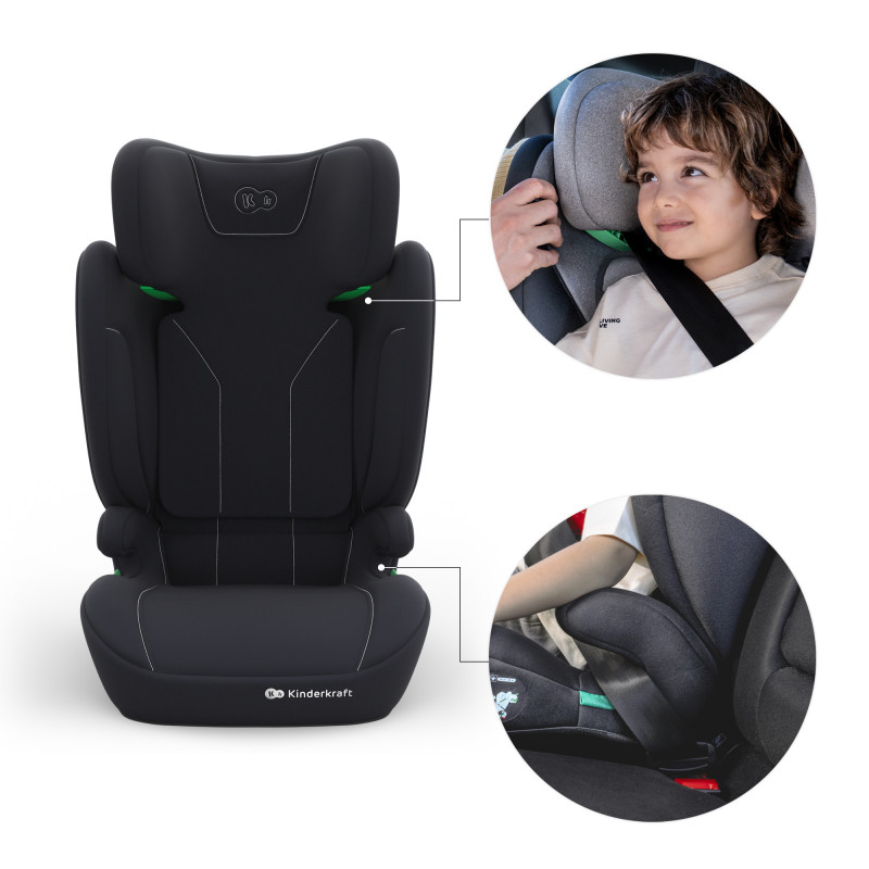 Автокрісло Kinderkraft i-Spark 2 Plus i-Size Black KCISPA02BLKPL00