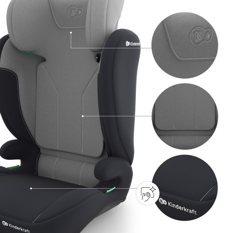 Автокрісло Kinderkraft i-Spark 2 Plus i-Size Grey KCISPA02GRYPL00