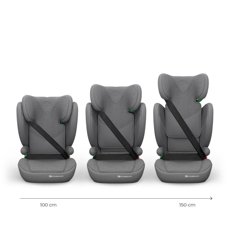 Автокрісло Kinderkraft Junior Fix 2 Plus i-Size Grey KCJUFI20GRYPL0N