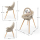 Стільчик для годування 2 в 1 Kinderkraft Fini Up Beige KHFINIUPBEG0000
