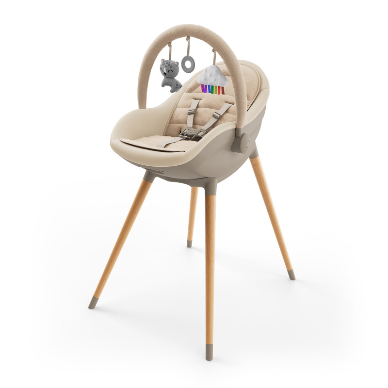 Стільчик для годування 2 в 1 Kinderkraft Fini Up Beige KHFINIUPBEG0000