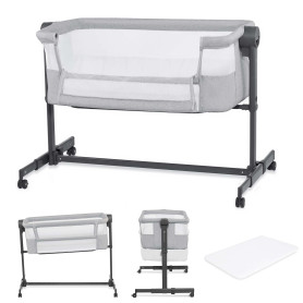 Приставне ліжечко-колиска Kinderkraft Nestee Up 2 Light Grey KLNEE002LGR0000