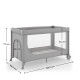 Ліжко-манеж Kinderkraft Leody Up Grey KCLEODUPGRY0000