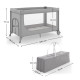 Ліжко-манеж Kinderkraft Leody Up Grey KCLEODUPGRY0000