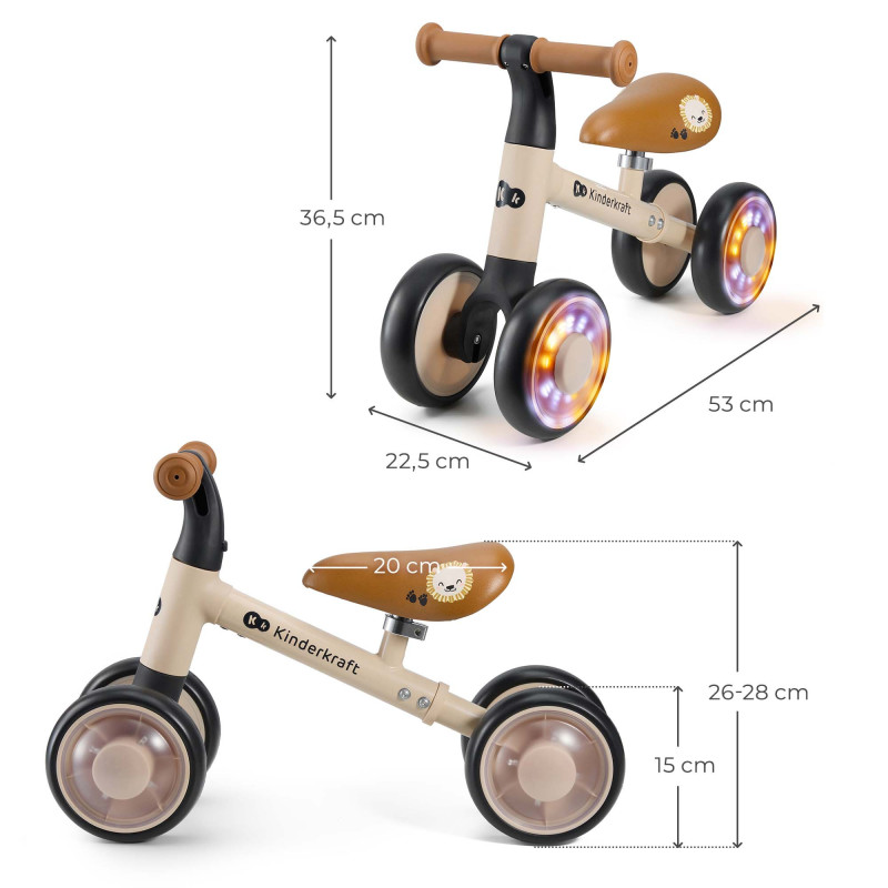 Каталка-біговел Kinderkraft Cutie Flash Beige KRCUFL00BEG0000