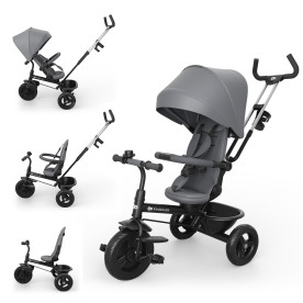 Триколісний велосипед Kinderkraft Aston 2 Plus Grey KRASTO02GRYPL00