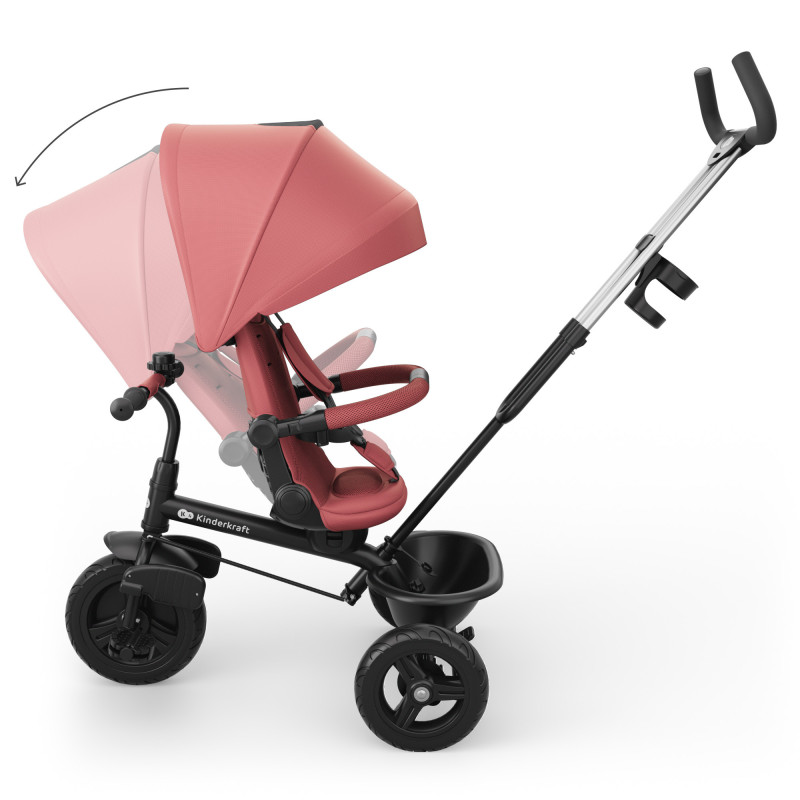 Триколісний велосипед Kinderkraft Aston 2 Plus Pink KRASTO02PNKPL00