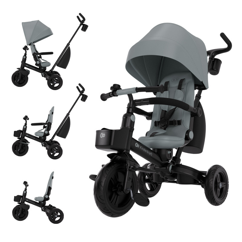 Триколісний велосипед Kinderkraft Aveo 2 Plus Grey KRAVEO02GRY0000