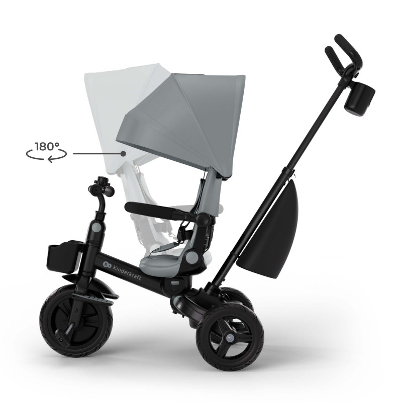 Триколісний велосипед Kinderkraft Aveo 2 Plus Grey KRAVEO02GRY0000