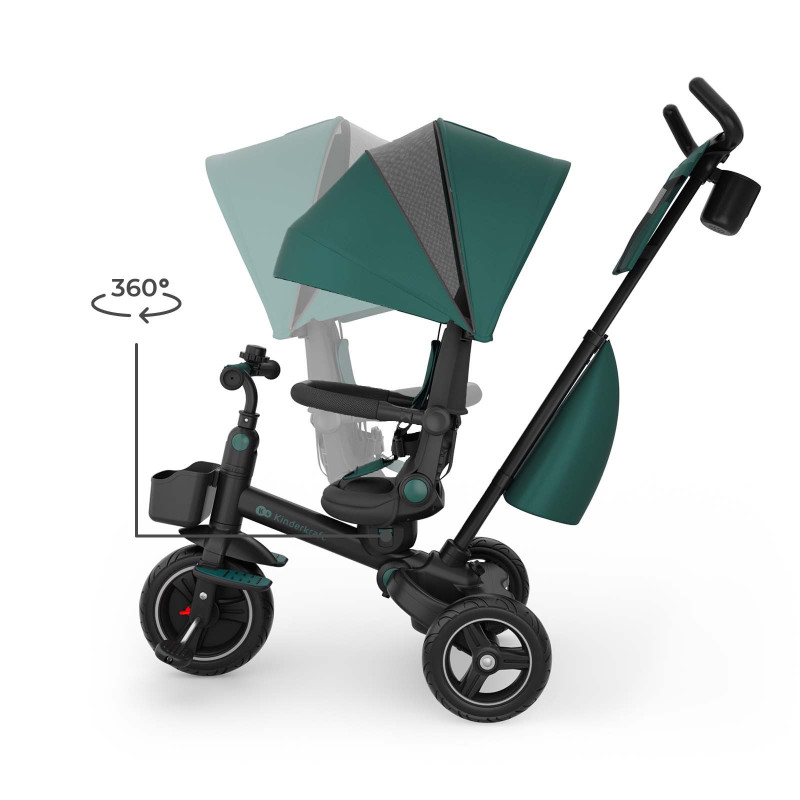Триколісний велосипед Kinderkraft Spinstep 2 Plus Green KRSPST02GREPL00