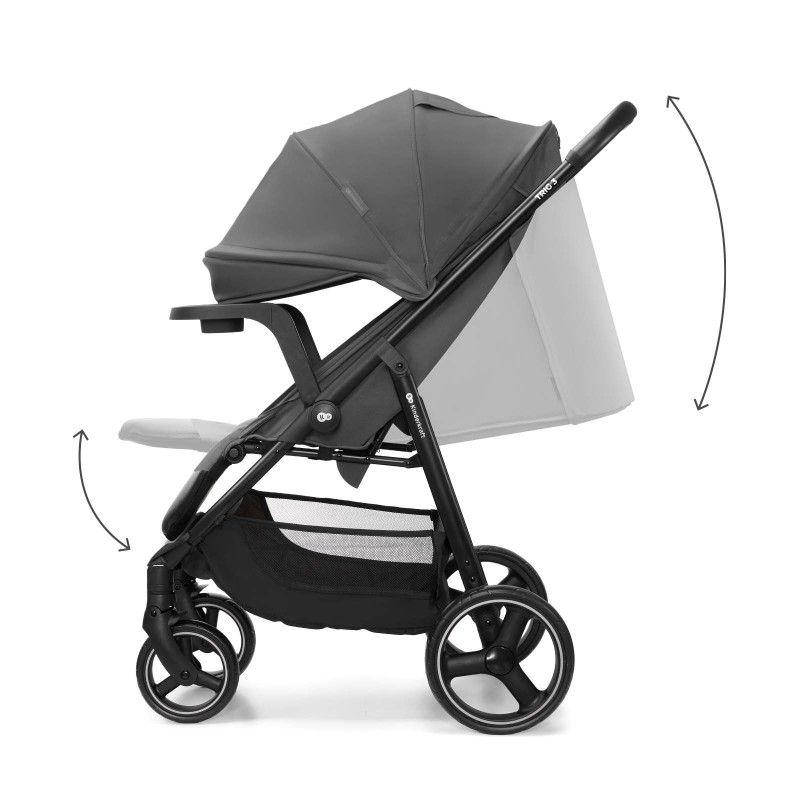 Прогулянкова коляска Kinderkraft Trig 3 Tray Grey KSTRIG03GRY000T