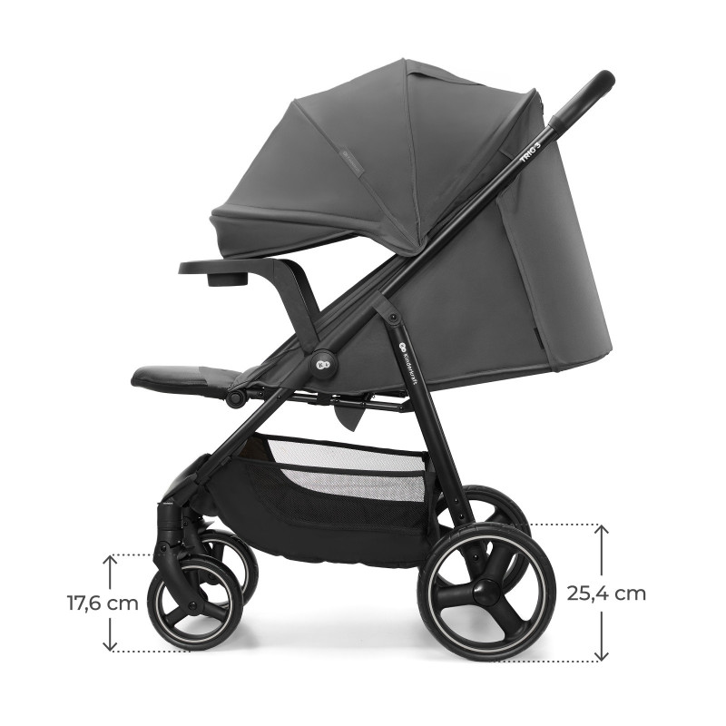 Прогулянкова коляска Kinderkraft Trig 3 Tray Grey KSTRIG03GRY000T