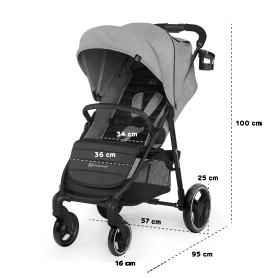 Прогулянкова коляска Kinderkraft Grande City Black KKWGCITBLK0000