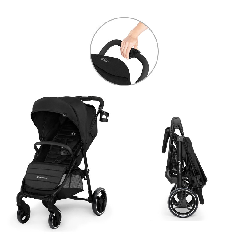 Прогулянкова коляска Kinderkraft Grande City Black KKWGCITBLK0000