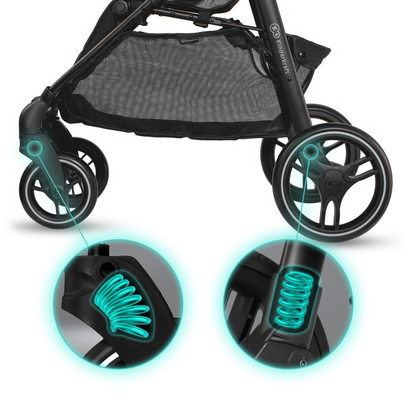 Прогулянкова коляска Kinderkraft Grande City Black KKWGCITBLK0000