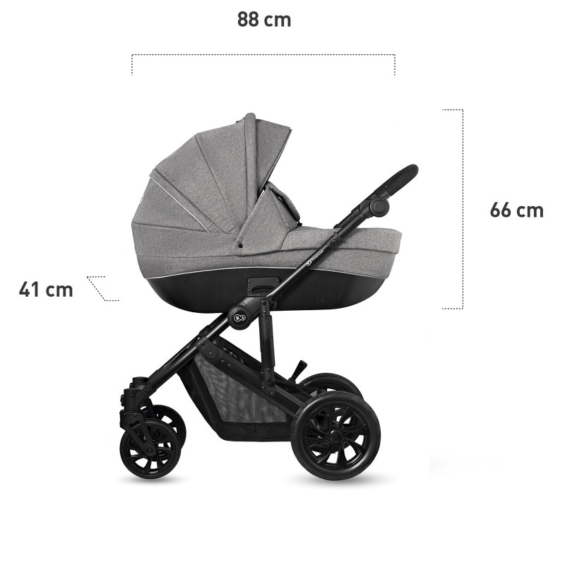 Універсальна коляска 2 в 1 Kinderkraft Prime Lite Gray KKWPRLIGRY2000
