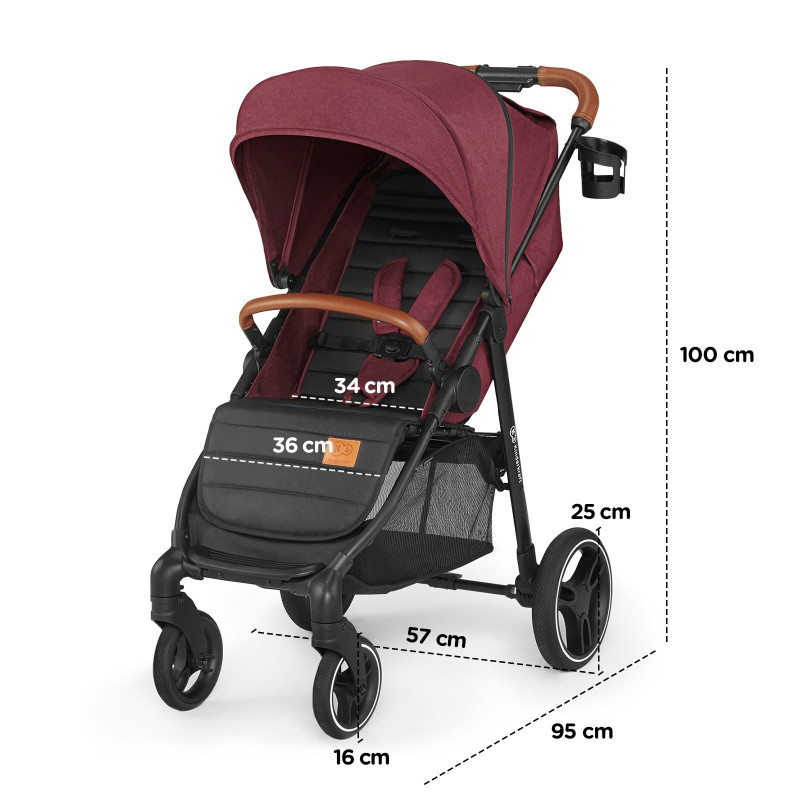Прогулянкова коляска Kinderkraft Grande LX Gray KKWGRANGRY00LX