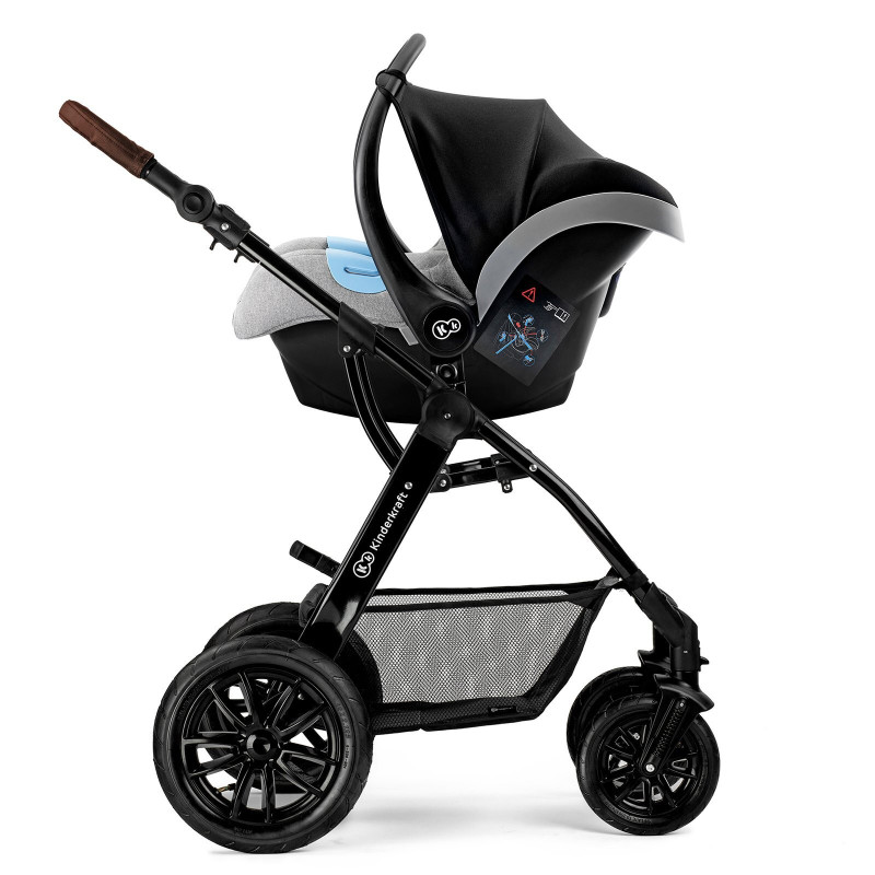 Універсальна коляска 3 в 1 Kinderkraft Moov Gray Melange KKWMOOVGRYM0NC