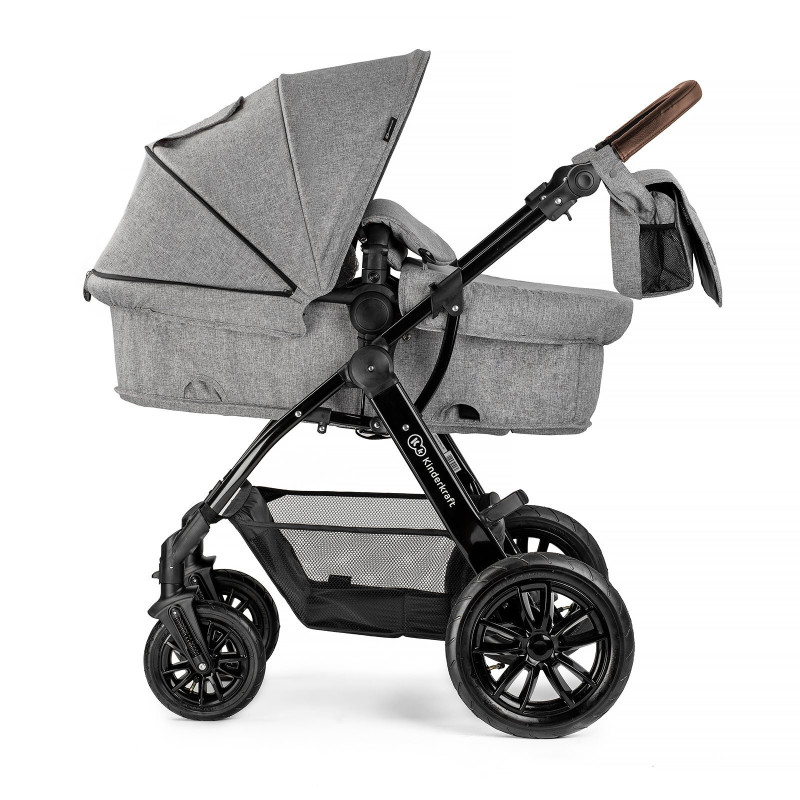 Універсальна коляска 3 в 1 Kinderkraft Moov Gray Melange KKWMOOVGRYM0NC