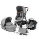 Універсальна коляска 3 в 1 Kinderkraft Moov Gray Melange KKWMOOVGRYM0NC