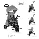 Триколісний велосипед Kinderkraft Jazz Grey KKRJAZZGRY0000