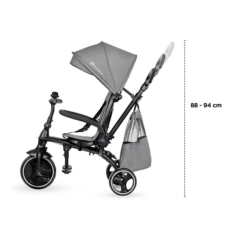 Триколісний велосипед Kinderkraft Jazz Grey KKRJAZZGRY0000