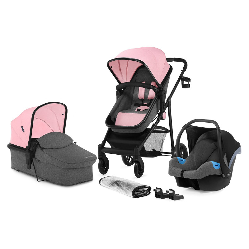 Універсальна коляска 3 в 1 Kinderkraft Juli Pink KKWJULIPNK3000