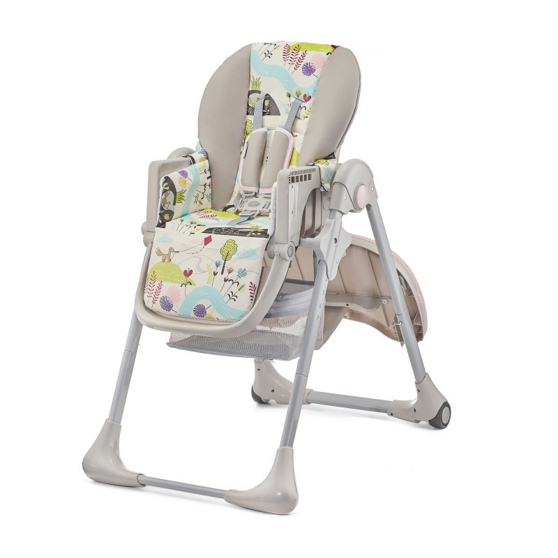 Стільчик для годування Kinderkraft Tastee Pink Leaf KHTAST00PNK0000