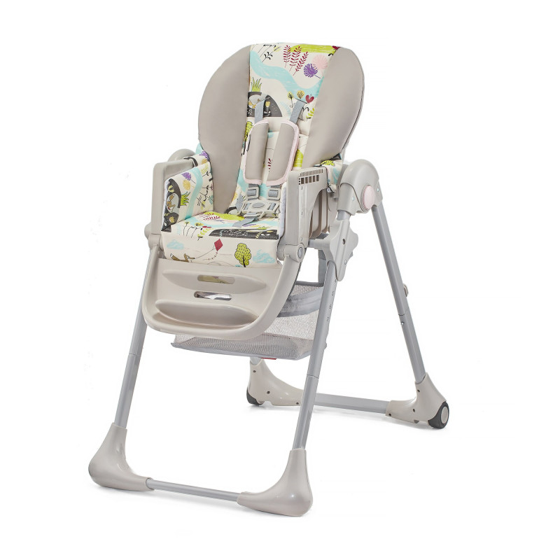 Стільчик для годування Kinderkraft Tastee Pink Leaf KHTAST00PNK0000