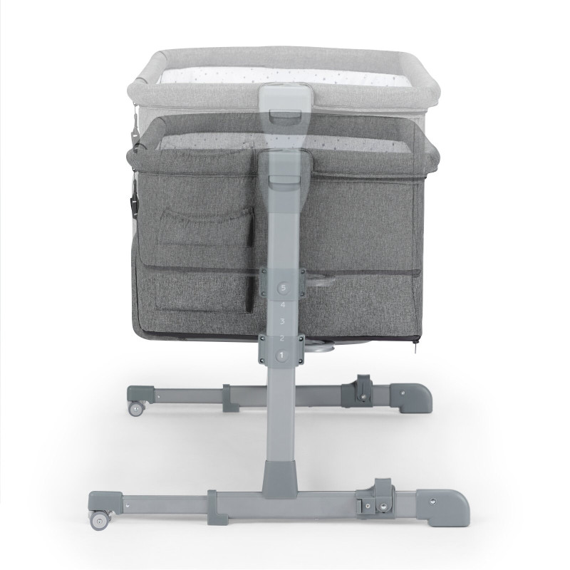 Приставне ліжечко-колиска Kinderkraft Neste Up Gray Melange KKLNESTGRYM00N
