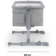 Приставне ліжечко-колиска Kinderkraft Neste Up Gray Melange KKLNESTGRYM00N