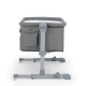 Приставне ліжечко-колиска Kinderkraft Neste Up Gray Melange KKLNESTGRYM00N