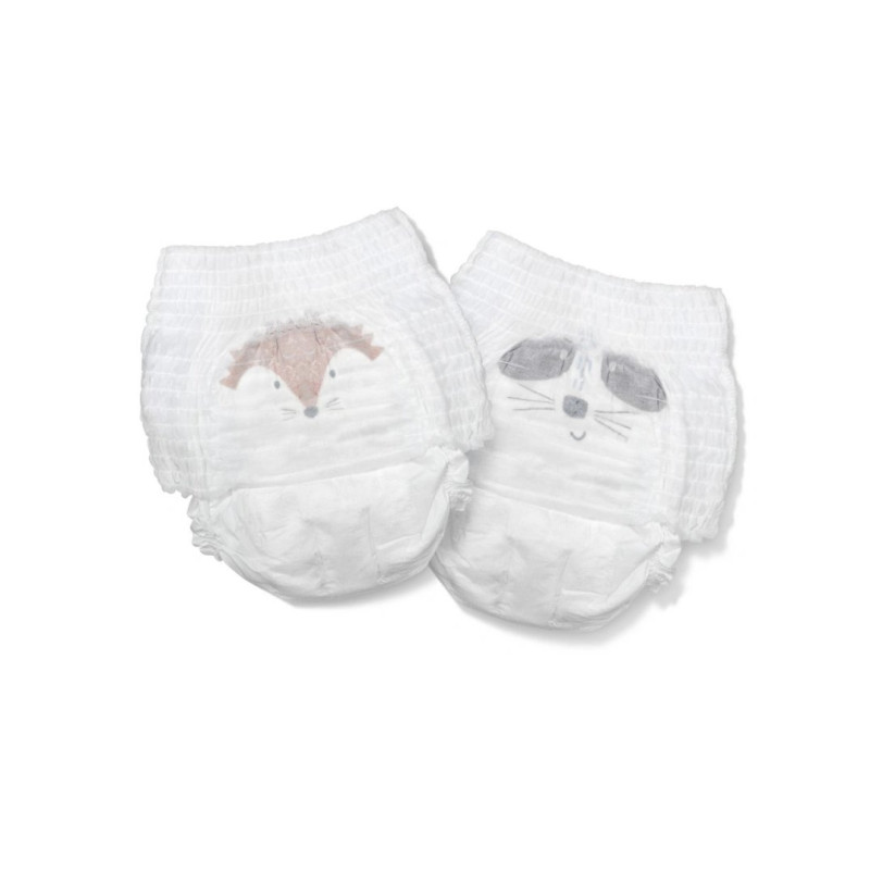 Підгузки KIT&KIN Еко трусики розмір 6 18 шт/уп, 15 кг, Єнот/Їжак