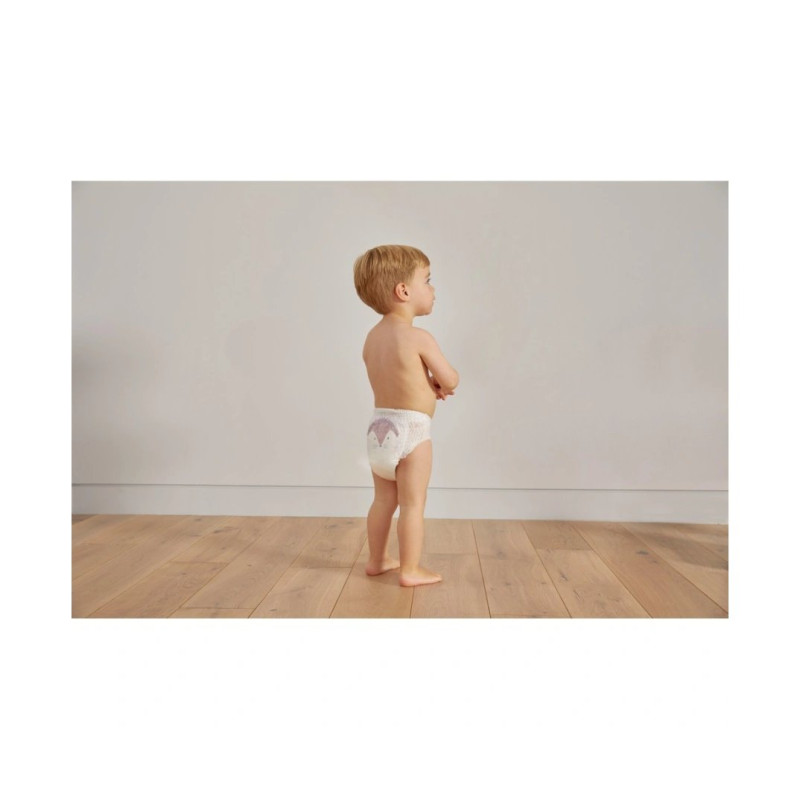 Підгузки KIT&KIN Еко трусики розмір 6 18 шт/уп, 15 кг, Єнот/Їжак