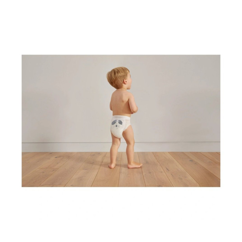 Підгузки KIT&KIN Еко трусики розмір 6 18 шт/уп, 15 кг, Єнот/Їжак