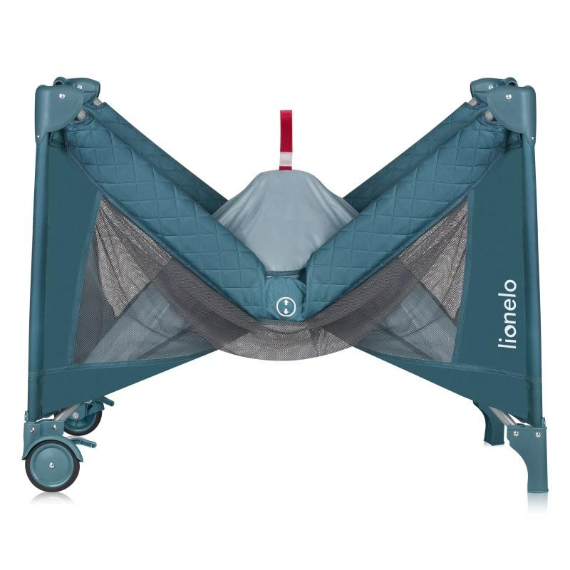 Ліжечко-Манеж Lionelo Flower Green Turquoise