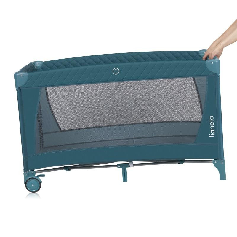 Ліжечко-Манеж Lionelo Flower Green Turquoise