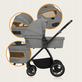 Універсальна Коляска 2 в 1 Lionelo Meril 2In1 Grey Stone