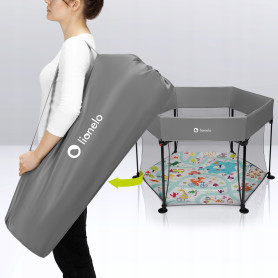 Манеж Lionelo Roel Plus Grey Multicolor
